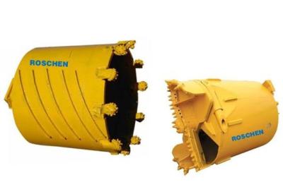 China Yellow Color Rock Drilling Core Barrel Rotary Auger 800-1200mm Shell Length for sale
