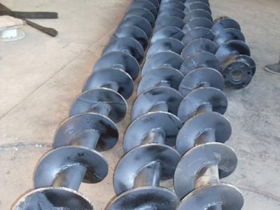 China Hollow Stem Flight Augers Piles 20 Inch For Install Casted Piles With CFA System for sale