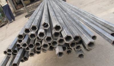 China ASTMA1045 Perforated Hexagonal Hollow Steel Tube / Thick Wall Steel Pipe for sale