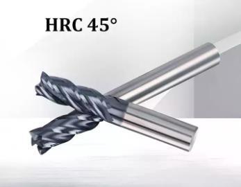 Cina Il mulino di estremità solido del carburo di tungsteno di HRC 45 scrive la fresa per l'acciaio in vendita