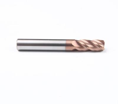 China HRC55 Round Nose Milling Cutter Carbide 4 Flute en venta