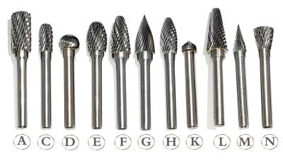 China Solid Carbide Burr Tungsten Carbide Rotary Burrs Wear Resistant for sale