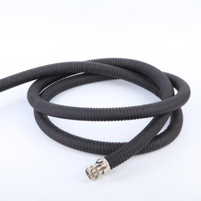 China PVC Coated GI Flexible Conduit Hose 25mm Thickness 0.22mm Black PVC All New Material IP AND LOW SMOKE TEST report for sale