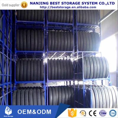China High quality free design quick delivery Steel Q235 material heavy duty truck tyre rack  tire rack system for sale