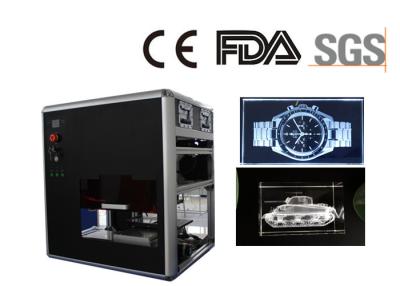 China máquina de grabado del laser de cristal 3D, unidad media del grabado de la imagen del cristal del tamaño en venta