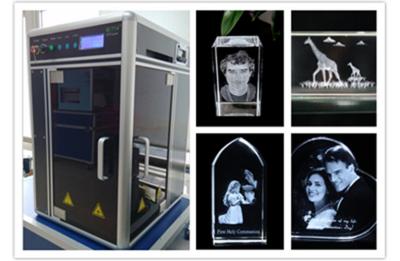 Китай Диод нагнетал гравировальный станок лазера 3Д стеклянный, компьютеризированный лазер 3Д высекая машину продается