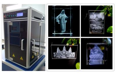 China Mini máquina de gravura subsuperficial do laser 3D, sistema controlado da gravura do laser 3D do movimento à venda