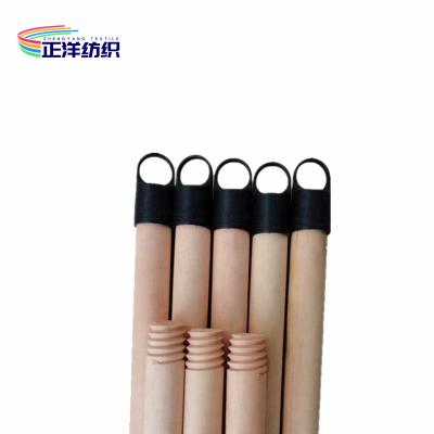China 65-150cm Cleaning Mop Handle Natural Painted Plastic Coated Wooden Mop Handle Broom Stick for sale