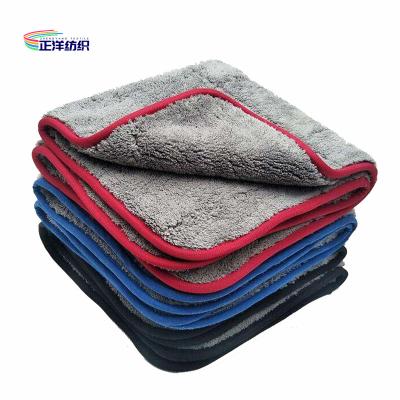 China Extra Thick 1000gsm Washable Microfiber Cloths Medium Size 40x60cm Microfiber Car Drying Cloth for sale