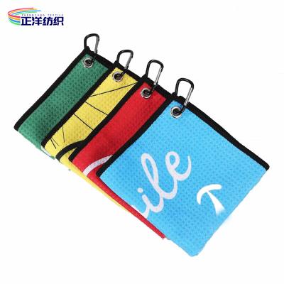 China Reusable Kitchen Wipes 300GSM 30X30CM Waffle Cloth Golf Towel Sports Towel for sale