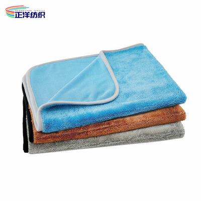 China 600GSM Reusable Cleaning Cloth 40X60CM Twist Pile Fabric Car Detailing Cloth for sale