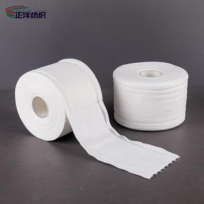 China Spunlace Disposable Microfiber Cloths Nonwoven 80GSM Disposable Face Cleaning Towel for sale