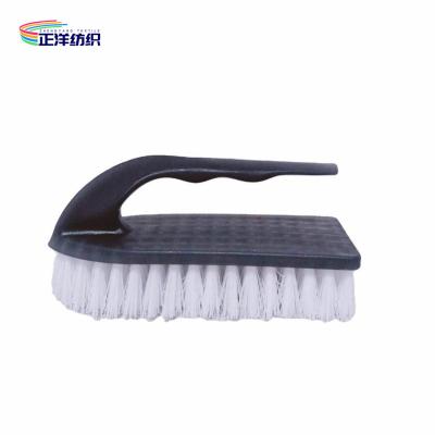 China 15x7.5x6cm Handle Cleaning Brush PP Plastic Material Black Soft Bristle Hand Brush Laundry Brush for sale