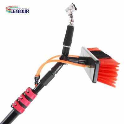 China 12ft Extended Handle Cleaning Brush Aluminum Telescopic Sweeping Brush for sale