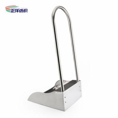China Stainless Steel Broom Dustpan U Shape Handle Durable Dustpan For Home And Lobby for sale