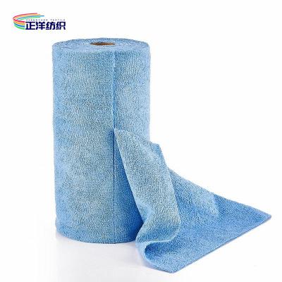 China 30x30cm Car Cleaning Rags 60PCS Small Size Microfiber Tear Off Car Cleaning Tissue Roll for sale