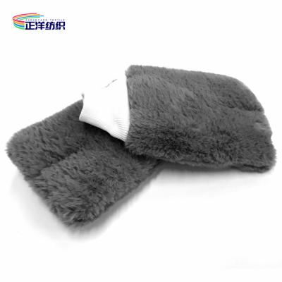China Scratch Free Car Detailing Tools 28x16cm 80g Grey Soft Plush 1000gsm Microfiber Car Wash Gloves for sale