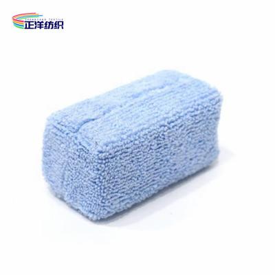 China Sponge Car Detailing Tools 90x45x45mm Cleaning Polishing Buffing Wax Pad Foam Polisher for sale