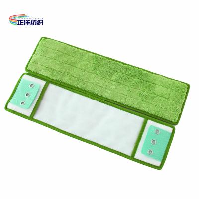 China 15x46cm Microfiber Floor Dust Mop Green For Concrete Te koop