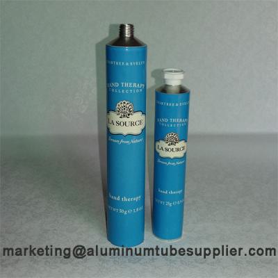 China Aluminum Tube Containers With Cap For Crabtree And Evelyn Hand Cream for sale