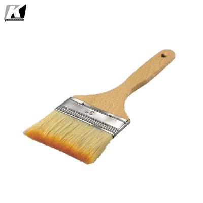China 3in Natural Bristle Paint Brushes Flat Chip Brush For Handling Oil Based Liquids for sale