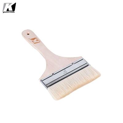 China Flat Chip Natural Bristle Paint Brushes 5 Inch Ultraportable for sale