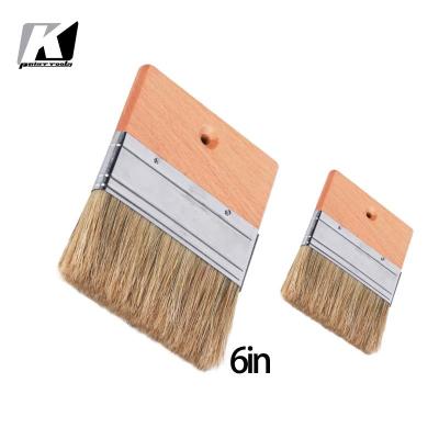 China SB-BR 6'' White Bristle Brush For Interiors / Exteriors Walls for sale