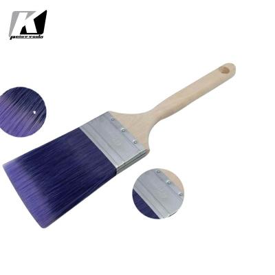 China OEM Multiscene Synthetic Fiber Paint Brush , Antiwear Angled Brush For Wall Painting for sale