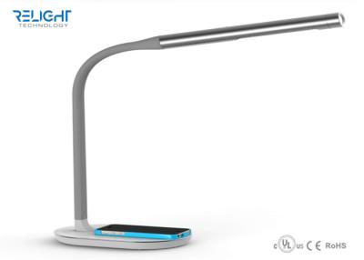 China Drahtloser beweglicher Aufladungsled-Schreibtisch-Lampen QI-Standard mit Notfackel zu verkaufen