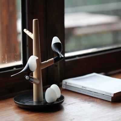 China O movimento ativou a lâmpada do pássaro da escultura do diodo emissor de luz que escurece a tecnologia de HomeTree – faia de carregamento sem fio Maglamp à venda