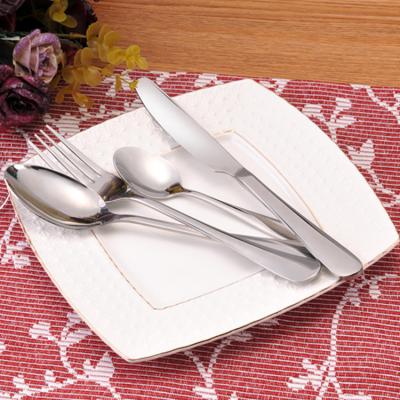 China high-grade polished stainless steel flatware set dinner cutlery sets for sale