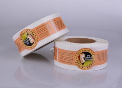 China Custom waterproof glossy adheisve artpaper vinyl pp packaging label sticker in roll for sale