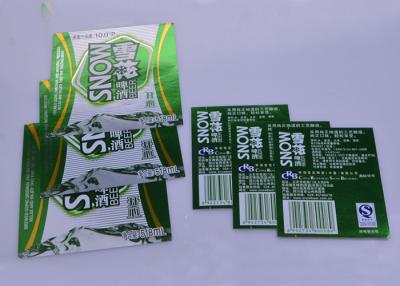 China Custom full color printed self adhesive paper beer bottle label set for sale