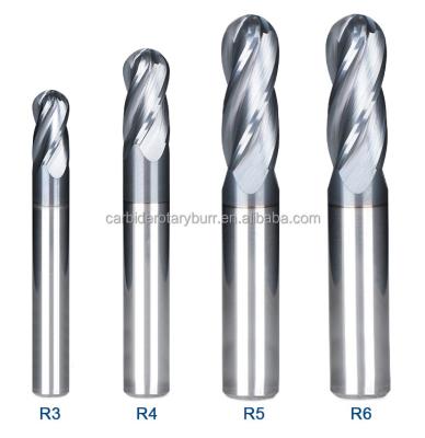 China OEM 6mm Ball End Mill Engraving Woodworking Tungsten Carbide Milling Bits for sale