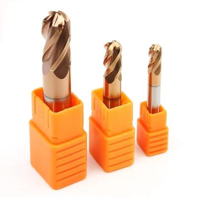 Chine OEM Carbide Ball Nose End Mill Set HRC55 For Carbon Steel Stainless Steel Copper à vendre