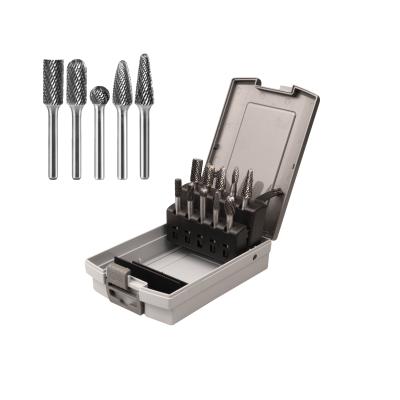 China Power Tools Tungsten Carbide Burr Set High Speed Carving Burrs Impact Toughness for sale