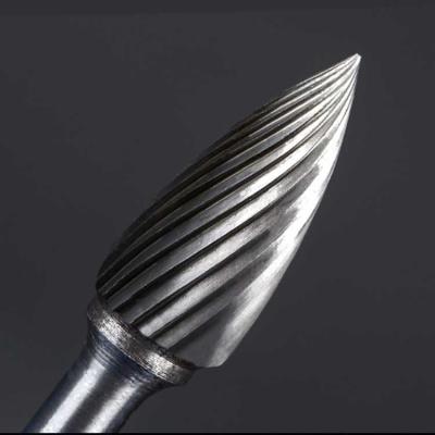 China Cone Head Tungsten Carbide Burr Bits High Efficiency Rotary Tool Bits for sale