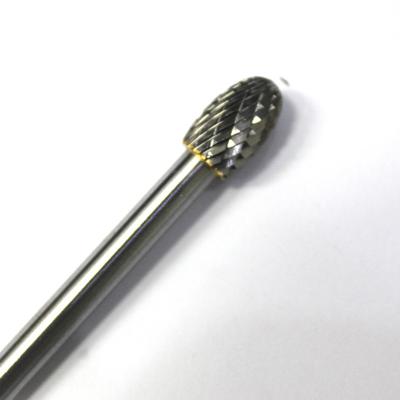 China 6mm Oval Shape Tungsten Carbide Burr Bits Die Grinder Bits For Hard Steel for sale