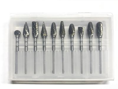 China Double Cut Tungsten Carbide Burr Set High Strength 3*6mm Carbide Grinding Bits for sale