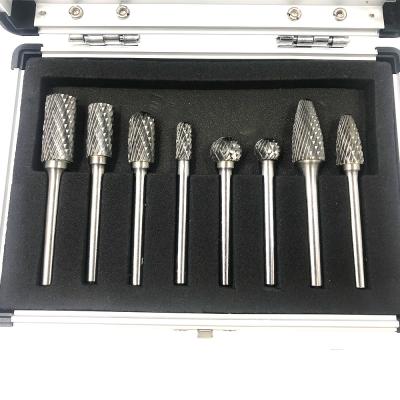 China Cone Head Tungsten Carbide Burr Set Sliver Power Carving Bits For Wood for sale