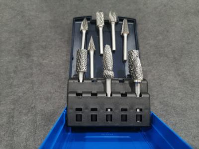 China BLUE CASE CARBIDE BURRS 10PCS ROTARY BURRS INDUSTRY GRINDING AND CUTTING BURRS for sale