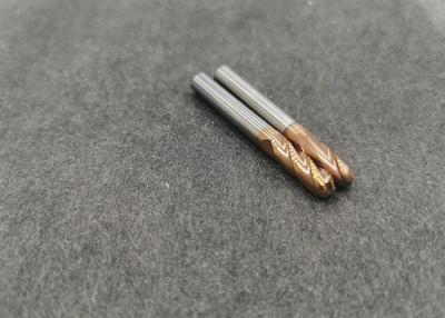 China HRC45/55/65 Ball Nose Tungsten Carbide End Mill ALTIN Coating For Stainless Steel for sale