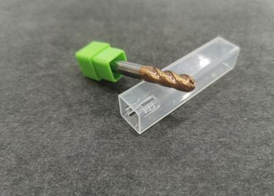 China 6mm Karbid-Ball-Nasen-Schaftfräser für den Schnitt, 4 Flöten-Schaftfräser-Goldfarbe zu verkaufen