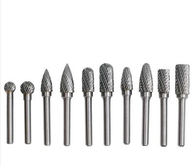 China Brazed Double Cut Rotary Files Carbide Burrs Set 50000RPM for sale