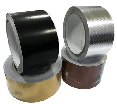 China Self Wound MPET Flexible Duct Tape Metallized Polyester Film With Solvent Acrylic Adhesive System for sale