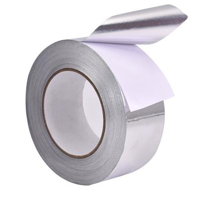 China High Temp Aluminum Foil Tape 50m Length Acrylic Adhesive Excellent Vapor Barrier for sale