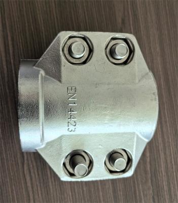 China Stainless Steel Precision Investment Casting Hose Fitting With Safety Clamps for sale