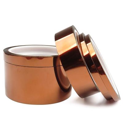 China Amber Pressure Sensitive Silicone Adhesive Tape 55-70um For Polyimide Film Applications à venda