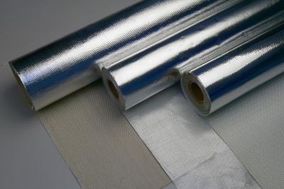 China Heat Reflection Aluminum Foil Fiberglass Cloth for sale