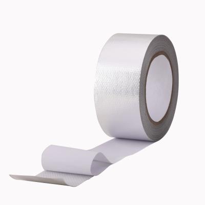 China Hot Melt Glass HVAC Aluminum Duct Tape 18um With Releasing Paper for sale